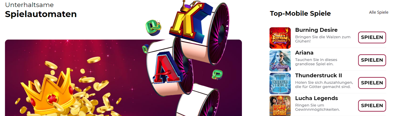 Slots sind sehr beliebt in der Schweiz Spielautomaten online